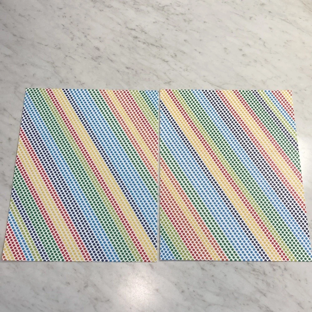 Rainbow Scrapbooking Paper 10 Sheets